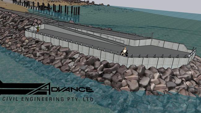 Designs of the $12.44m upgrades to the Dundee Beach boat ramp. Picture: Supplied.