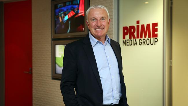 John Hartigan, chairman of Prime Media Group, said the broadcaster was unlikely to reach scale on its own. Picture Jane Dempster