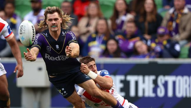 Ryan Papenhuyzen could be back on the Blues radar if he makes his NRL return for Melbourne as planned. Picture: Getty Images.