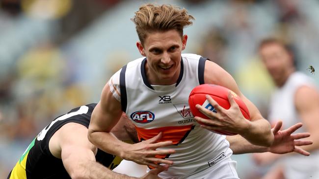 Lachie Whitfield bounced back to form in his first match. Pic: AAP