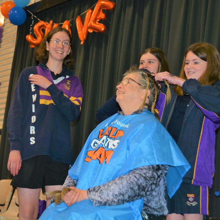 At the St Joseph's College 2023 World's Greatest Shave event. Picture: Rhylea Millar