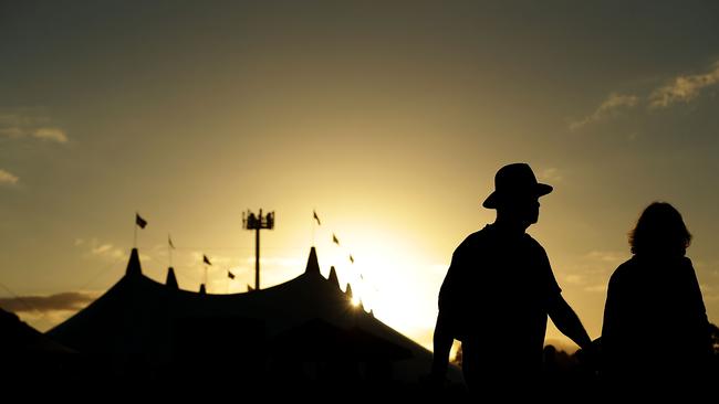 BYRON BAY, AUSTRALIA - MARCH 24:  Festival goers arrive at the 2016 Byron Bay Bluesfest on March 24, 2016 in Byron Bay, Australia.  (Photo by Mark Metcalfe/Getty Images)