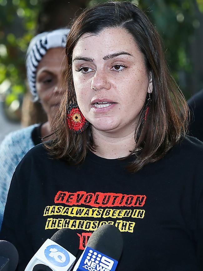 Meriki Onus of the Warriors of Aboriginal Resistance group. Picture: Ian Currie