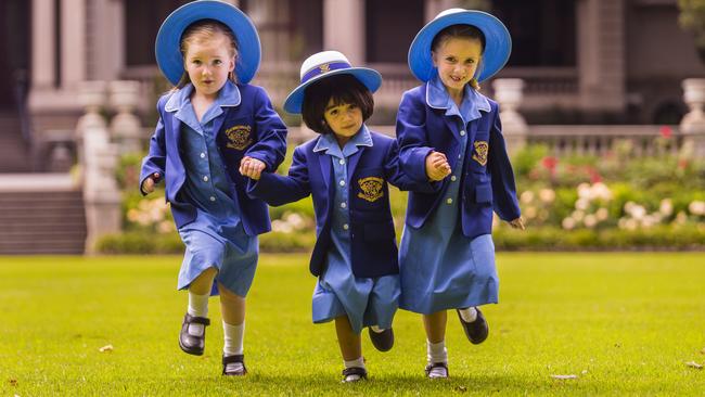 Some prep's at Loreto Mandeville Hall in Toorak, the school has the second highest Capacity to Contribute score increase in the state. Picture: Valeriu Campan