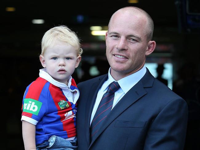 Beau Scott with his son Noah.