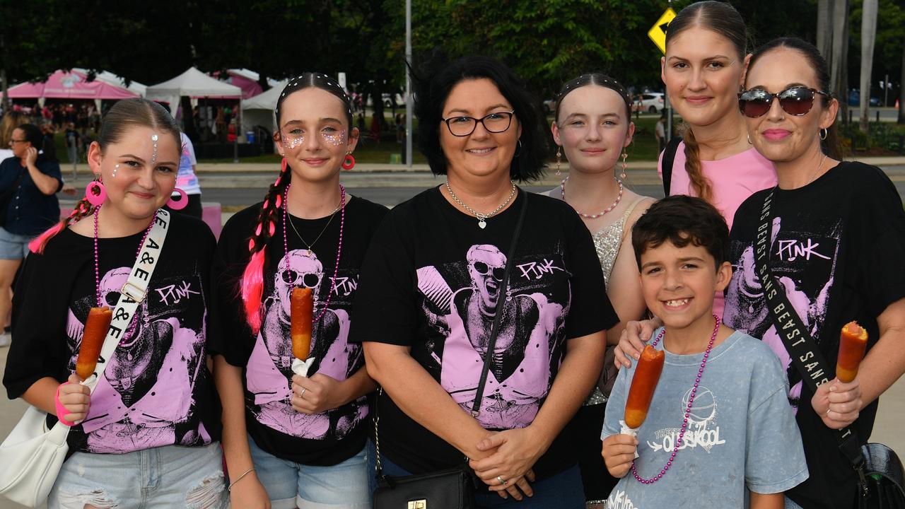 Socials at Pink convert at Townsville's Quensland Country Bank Stadium. Picture: Evan Morgan