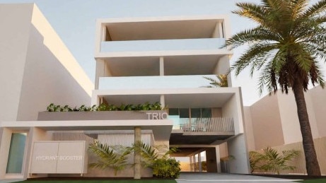 Artist's renders of the proposed apartment complex for 16 Wright St, Maroochydore. Photo: NS Dev