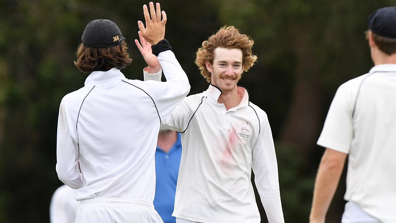 Maroochydore's Luke McInnes (centre) in action. Picture: Patrick Woods