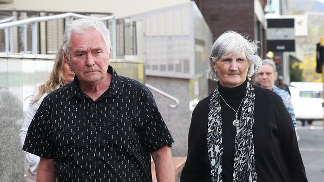 Joseph Lattimer’s parents George and Julie Lattimer at the inquest. Picture: NIKKI DAVIS-JONES