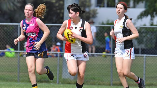 Morningside Vs North Lakes in the AFLQ Youth Grand Finals. Saturday September 4, 2021. Picture, John Gass