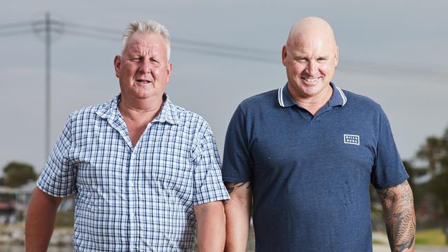 Alan and Scott Hodges in West Lakes. Picture: Matt Loxton