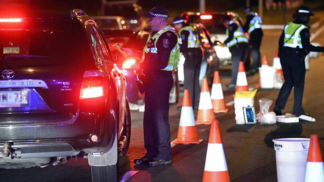 The operation had 3480 motorists breath-tested, but three people failed to stop. Picture: Tom Huntley