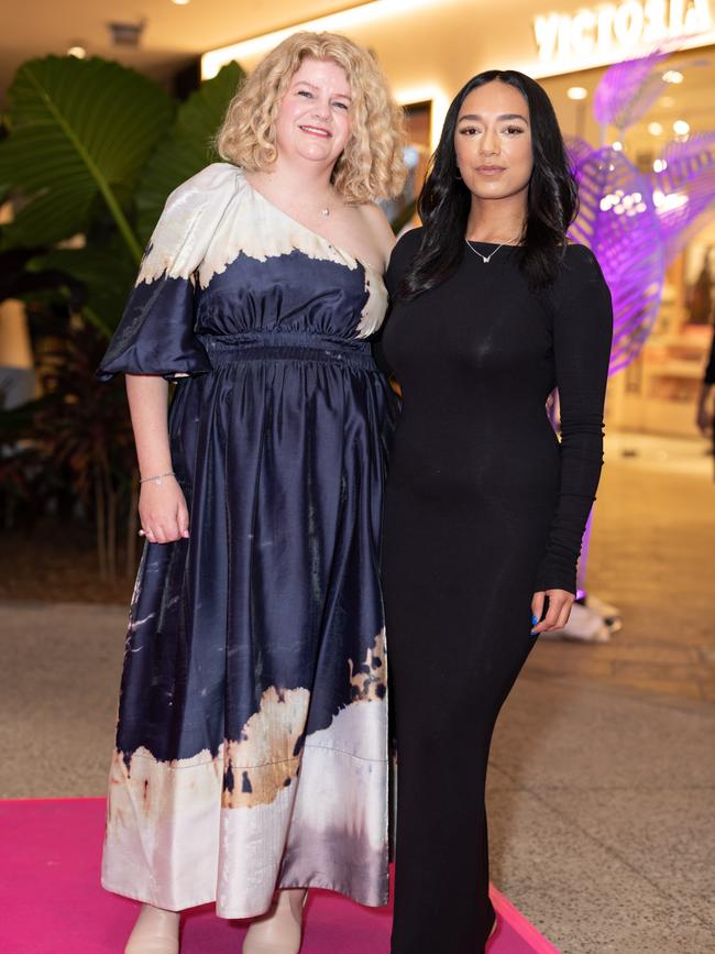 Lyndall Dickins and Jasmin Singh at the Victoria's Secret Queensland Flagship Store Opening at Pacific Fair. Photo: Celeste Humphrey