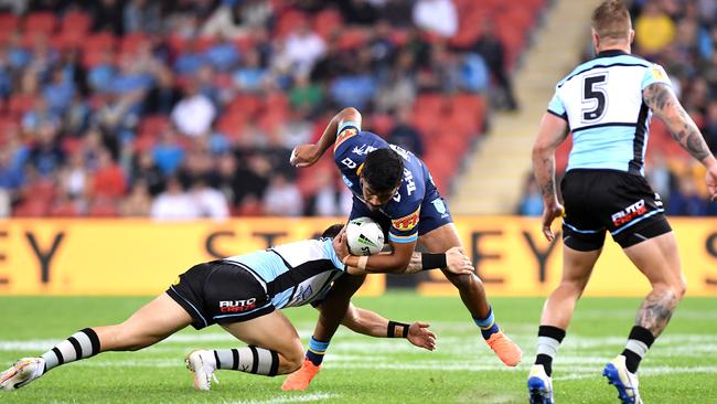 Tyrone Peachey came up with some poor plays late in the game. Picture: Getty Images