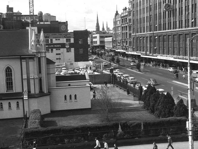 The courtyard in 1967.