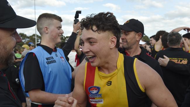 Star midfielder Luke Verma celebrates. Picture: Andrew Batsch