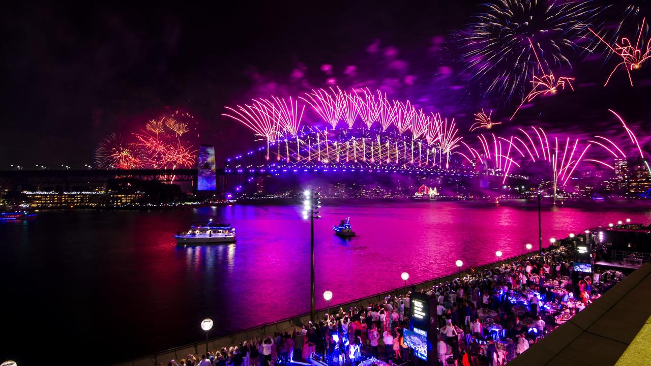 Thousands gathered to rin in 2024 with the iconic midnight fireworks show at the Sydney Opera House. Picture: NCA NewsWire / Monique Harmer