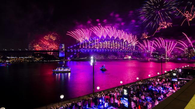 Thousands gathered to rin in 2024 with the iconic midnight fireworks show at the Sydney Opera House. Picture: NCA NewsWire / Monique Harmer