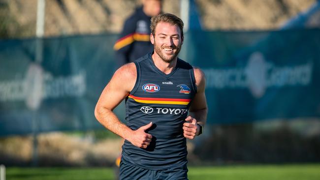 Daniel Talia at Adelaide Crows training. Picture: Tom Huntley