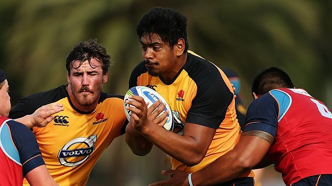 Will Skelton during NSW Waratahs Super Rugby training at Moore Park, Sydney. Pic Brett Costello