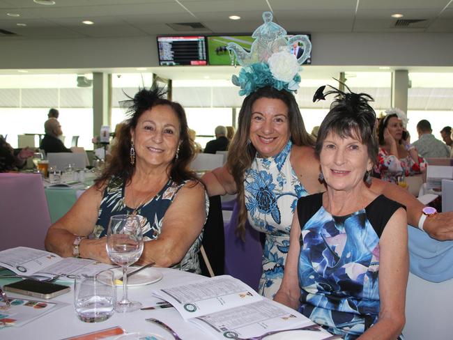 Mariella Smith, Carmen Vella and Kim Dey from Chirpy Plus, a 50 plus friendship group across the Central Coast.