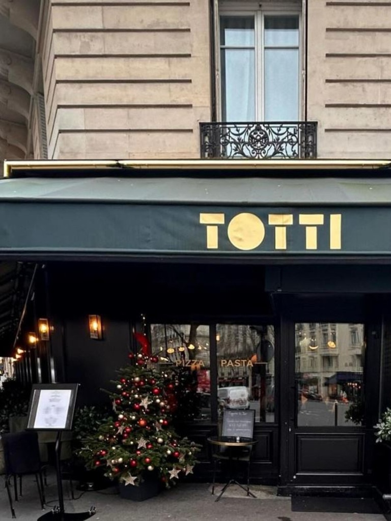 A restaurant called “Totti” (with no “s”) was spotted in Paris. Picture: Instagram