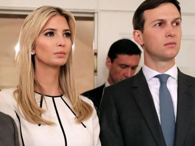 Jared Kushner and Ivanka Trump.  Picture:  Supplied