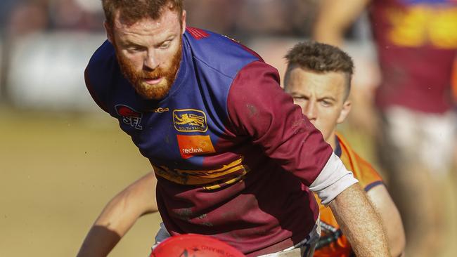 Julian Belfrage playing for South Yarra in the 2019 Division 4 grand final.