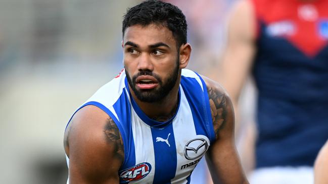 St Kilda is poised to release a statement responding to its recruitment boss Graeme Allan’s meeting with former North Melbourne player Tarryn Thomas. Picture: Steve Bell / Getty Images