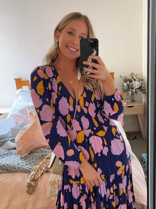 Chelsea Tucker hires out dresses on Marketplace. Picture: Supplied