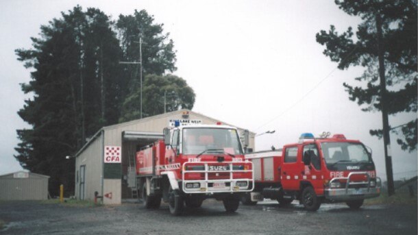 Kinglake West Fire Station in 1991.