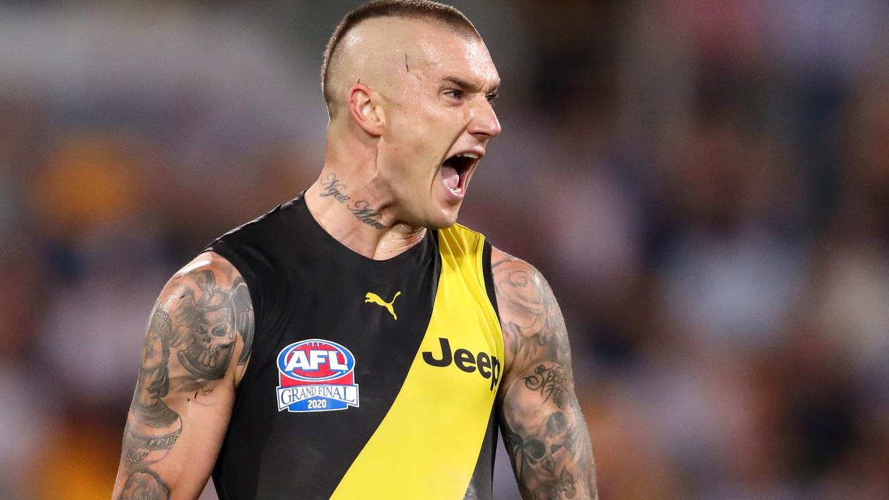 Dustin Martin signed a seven-year $8.4 milion deal in 2017. Picture: Sarah Reed