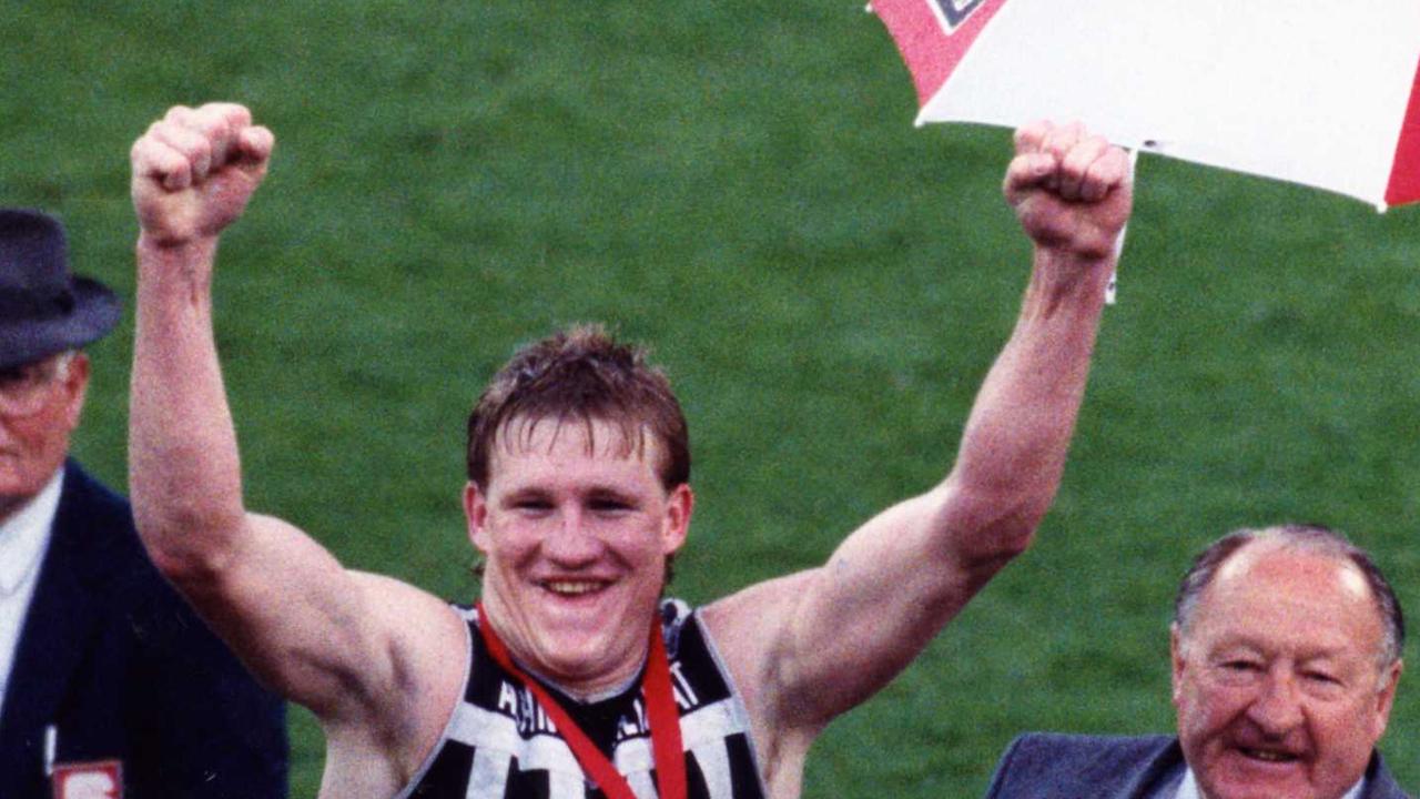 Footballer Nathan Buckley was awarded the Jack Oatey medal for best on ground