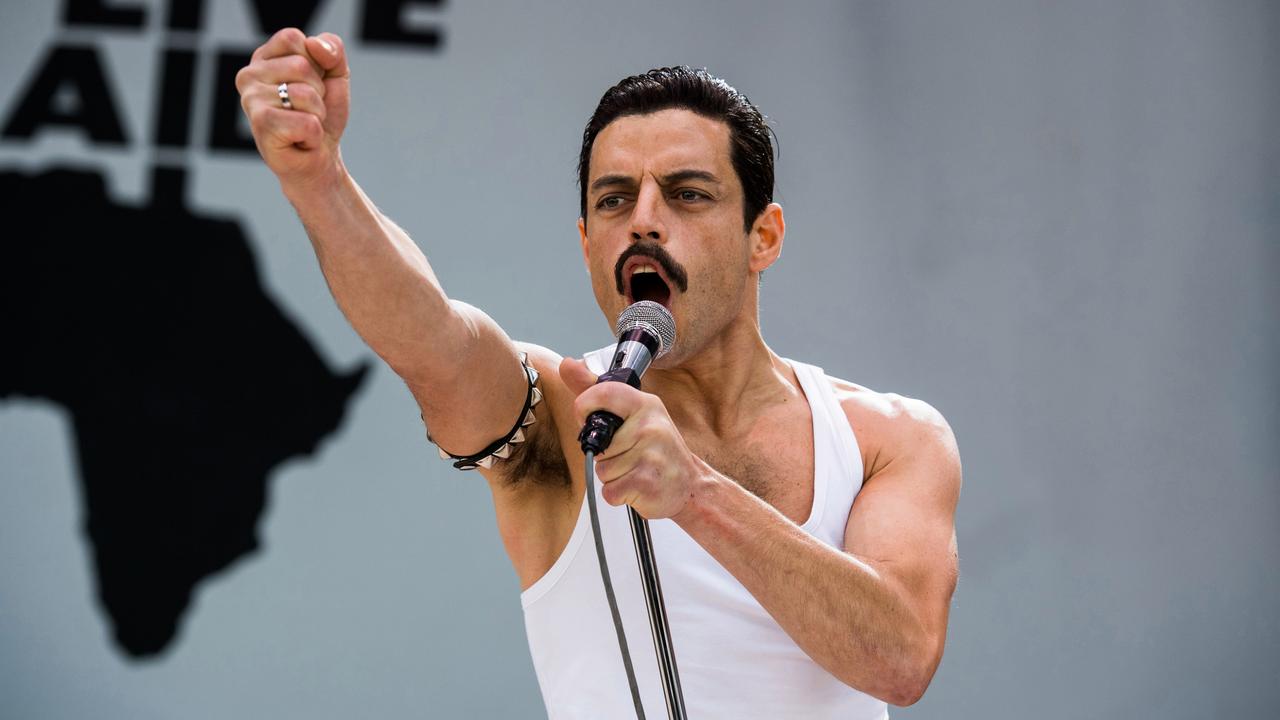 Rami Malek is nominated for Best Actor as Freddie Mercury in Bohemian Rhapsody.