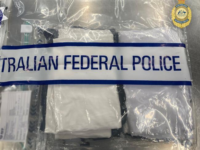 Donna Riccobono, 60, was arrested after the Australian Border Force searched her luggage and discovered more than 2kg of Methamphetamine in a vacuum sealed plastic bag containing clothing in her suitcase. , Picture: Australian Federal Police