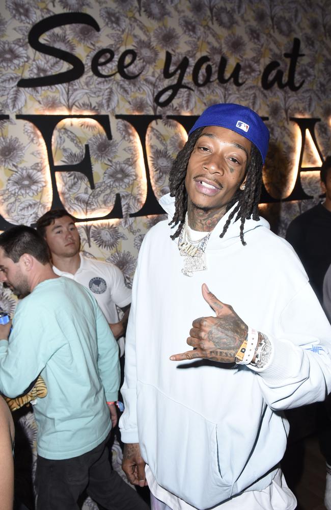 Out and about! Wiz Khalifa was also among the guests at the Levi's sponsored Neon Carnival. Picture: Vivien Killilea/Getty Images for Neon Carnival