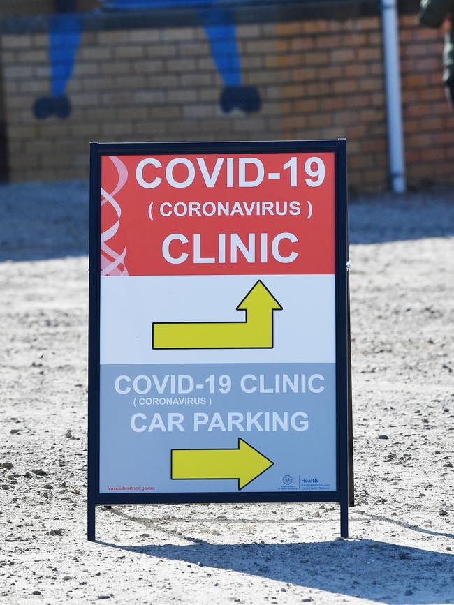 A dedicated COVID-19 testing clinic. Picture: AAP