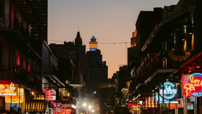 Bourbon Street, New Orleans, Louisiana.Picture: Tourism USA