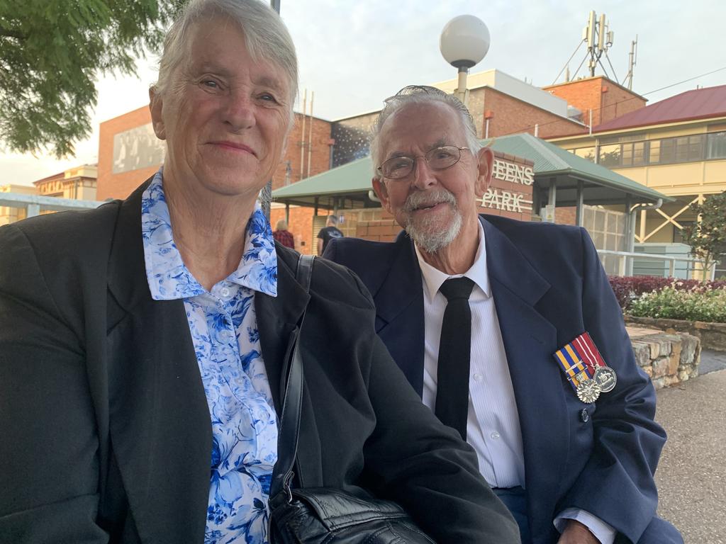 Diane and Bob Carruthers were also at the Maryborough service.