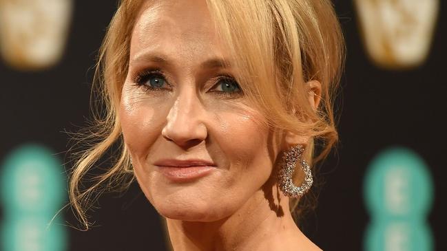 (FILES) In this file photo taken on February 12, 2017 British author J. K. Rowling poses upon arrival at the BAFTA British Academy Film Awards at the Royal Albert Hall in London on February 12, 2017. - "Harry Potter" creator JK Rowling said on on August 28, 2020 she would give back an award presented by the US Kennedy family after one of its members criticised her for her views on gender issues. (Photo by Justin TALLIS / AFP)