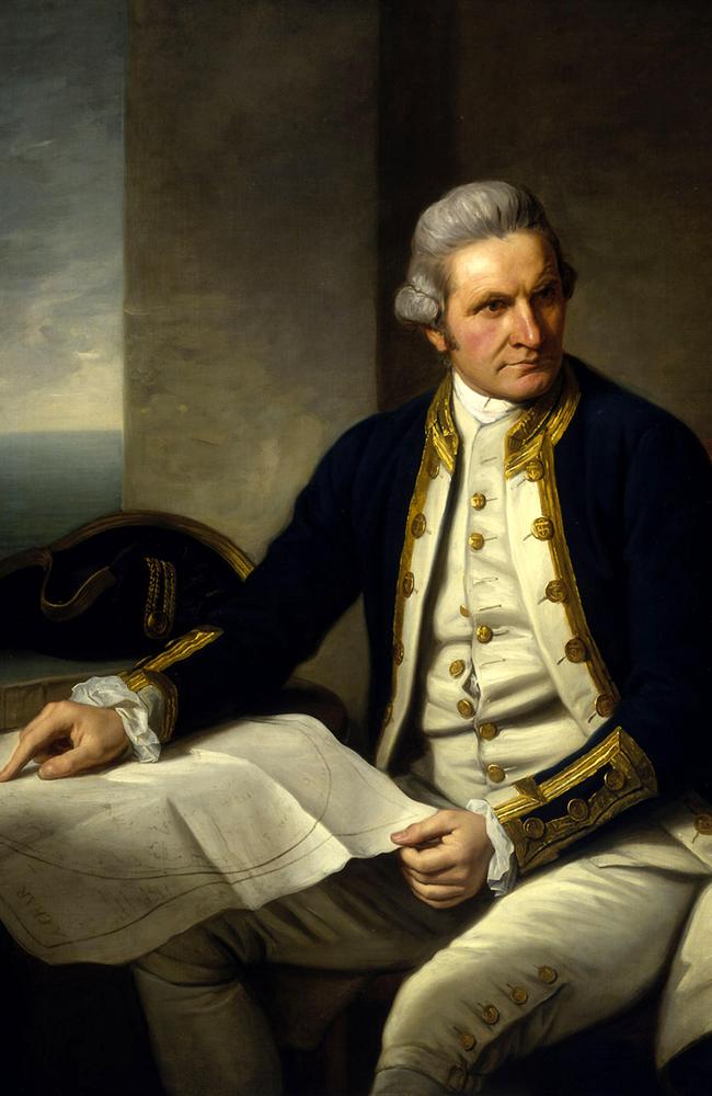 Captain James Cook (1728-1779) by Sir Nathaniel Dance-Holland. 1775, Hanging in the National Maritime Museum, Greenwich