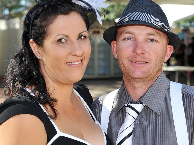 Ladies Day at Cluden Park. Tiffany Schuback and Shane Robinson. Picture: Shae Beplate