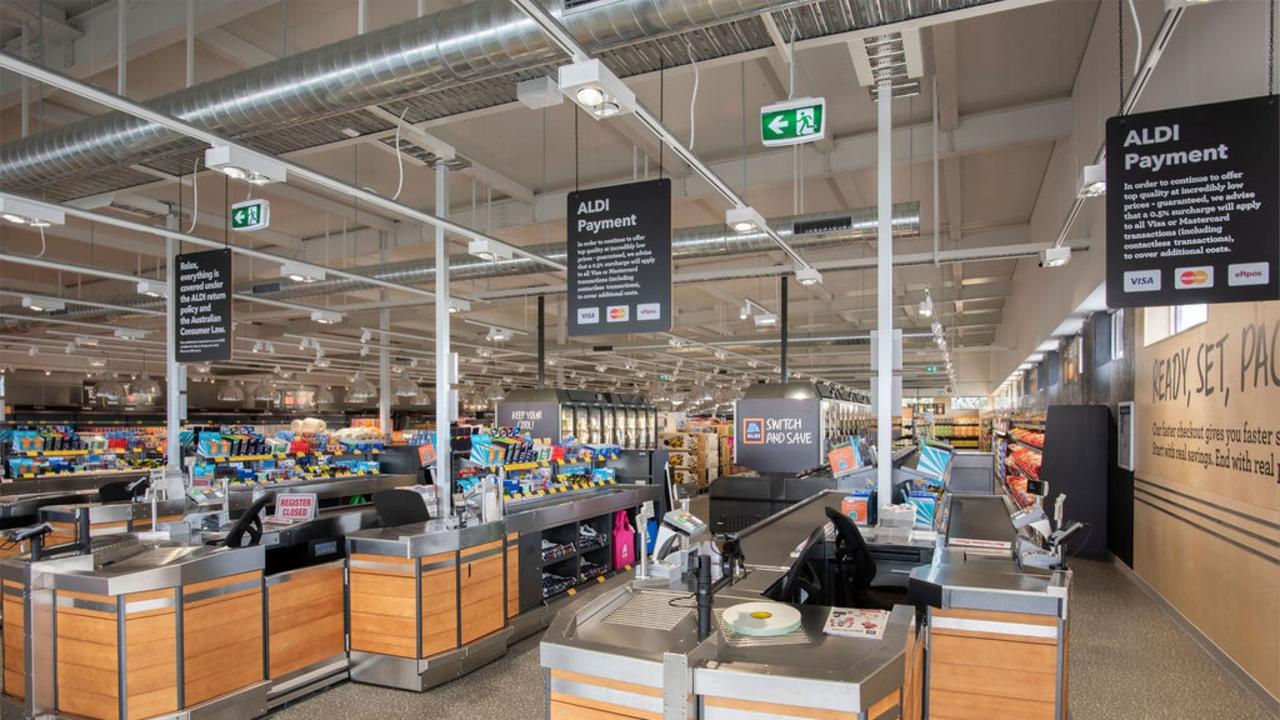 Inside the six-aisle Aldi in South Rockhampton