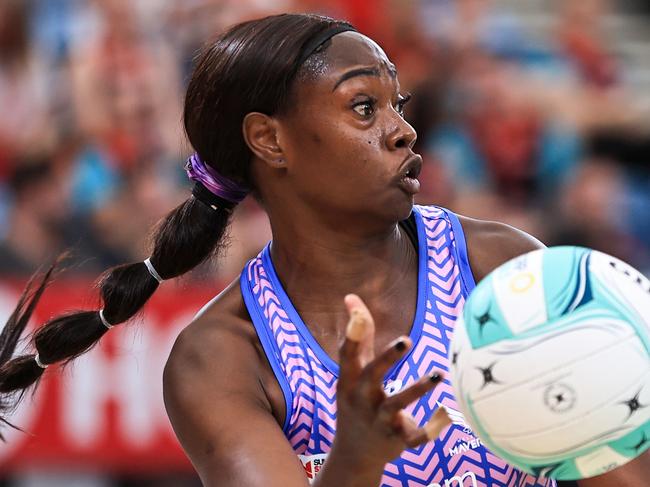 Shimona Jok was ready to walk away from the game she loves after a disappointing 2023 season. Picture: Jenny Evans/Getty Images for Netball Australia