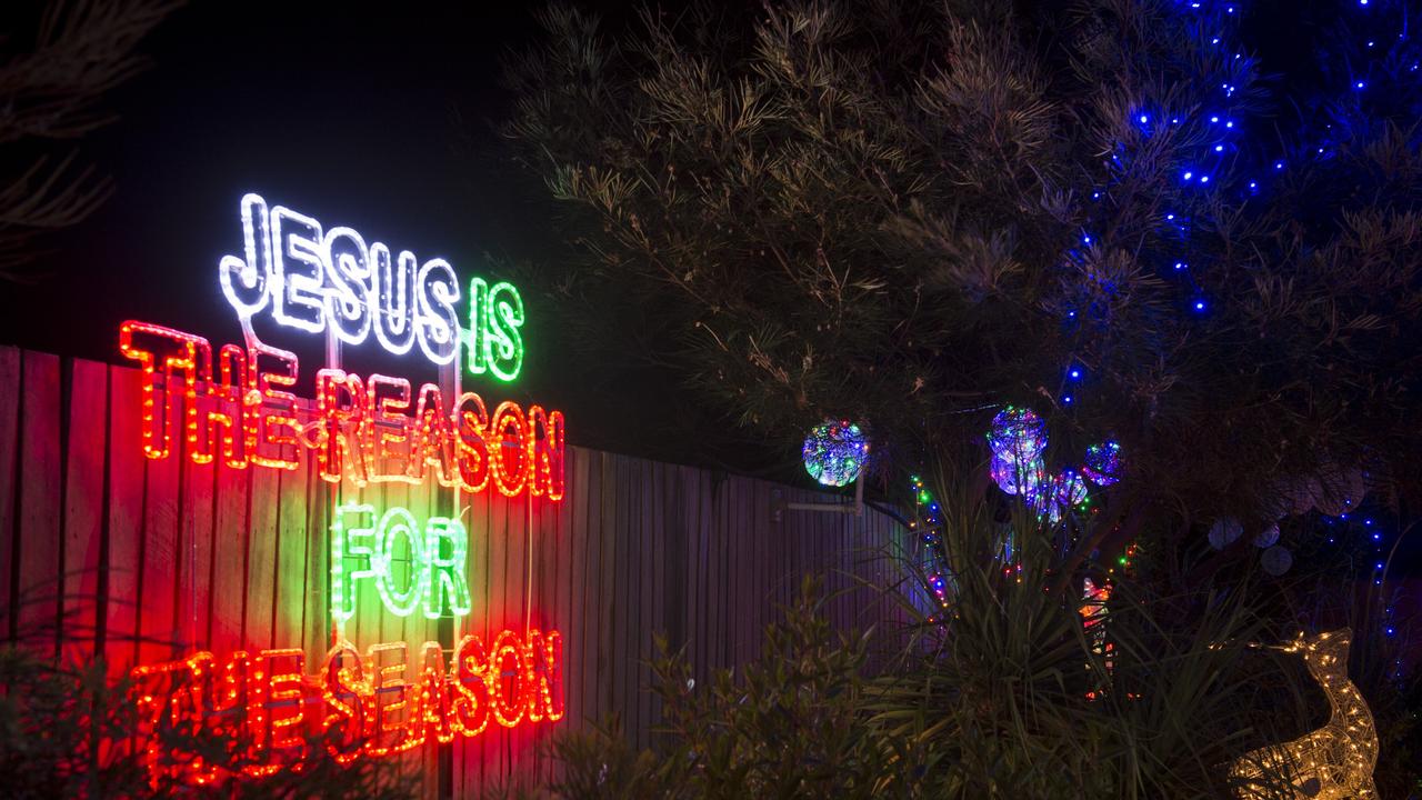 John Gamble is proud of his Grant Cl entry in the Toowoomba Christmas Lights Competition, Friday, December 11, 2015. Photo Kevin Farmer / The Chronicle