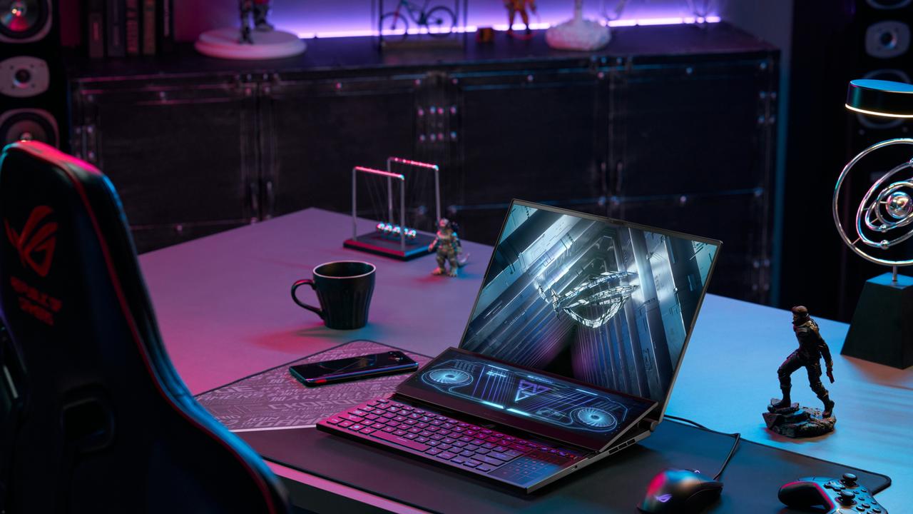 Asus’ ROG brand is known for its unique hardware designs, such as a laptop with two screens. Picture: Asus