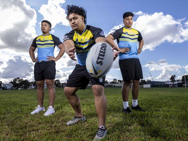 Mount Ridley will be one of the teams to kick off our exclusive live stream of the NRL Schoolboys Cup Victorian qualifiers on Friday which will include players Fa’alele, Junior and Shalom. Picture: Wayne Taylor 5th May 2022