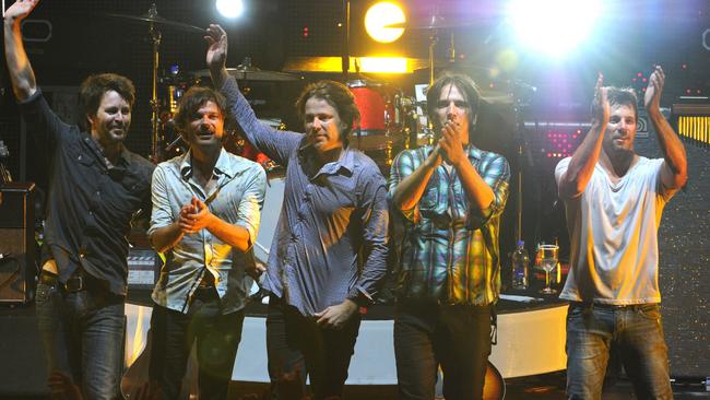 Australian rock band Powderfinger bid farewell in 2010. Now, they’re getting back together. Picture: Dave Hunt