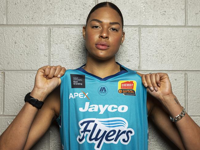 MELBOURNE, AUSTRALIA - NewsWire Photos AUGUST 17, 2020: Liz Cambage poses for a photograph in Dandenong, Melbourne, Victoria. Photo:  NCA NewsWire / Daniel Pockett