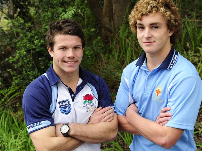 Jack Cogger (left), pictured with Jacob Liddle in 2014. Picture: Waide Maguire
